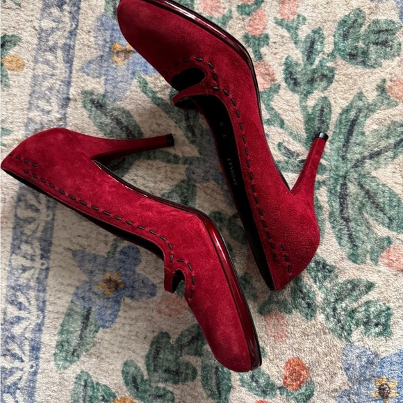 Vintage Stuart Weitzman Suede Heels - Picture 3 of 5